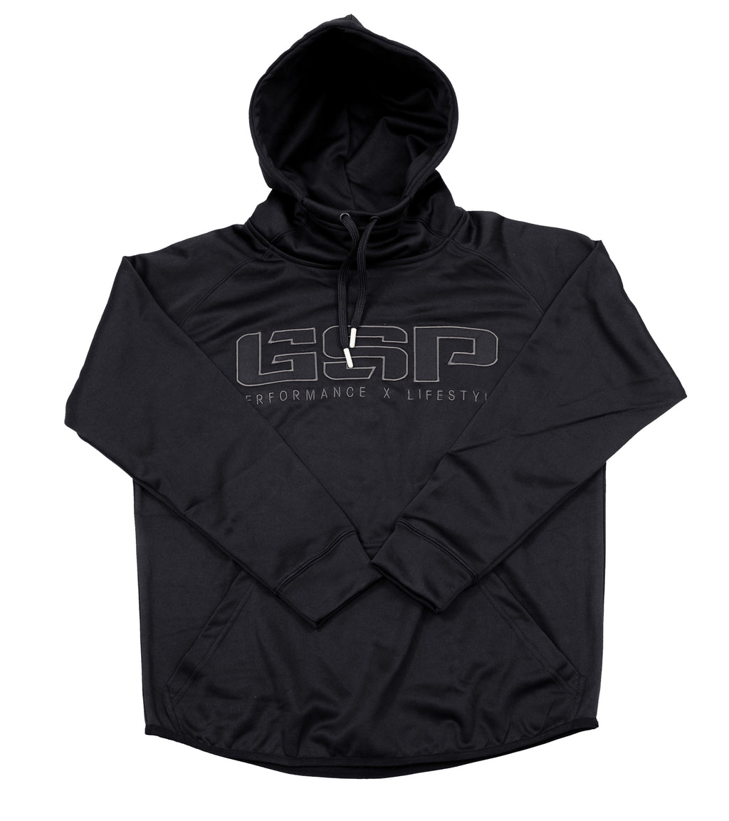 GSP PXL Scuba Neck TT Fleece Hoodie - Blackout