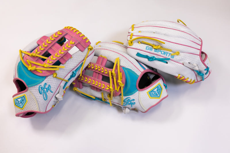 GS Sports Pro Series H Web Ball Glove - Cool Vibes