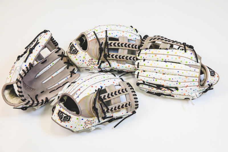 GS Sports Signature Series H Web Ball Glove - White Splatter