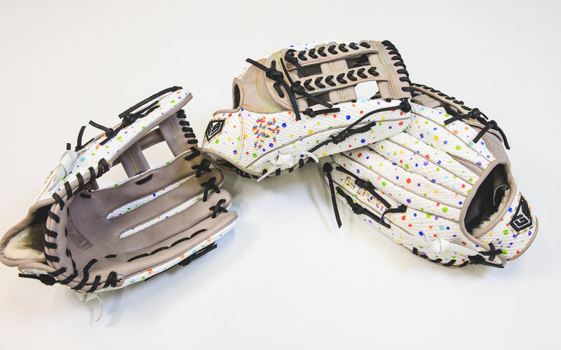 GS Sports Signature Series H Web Ball Glove - White Splatter