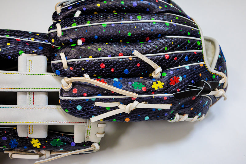 GS Sports Pro Series H Web Ball Glove - Autism Splatter