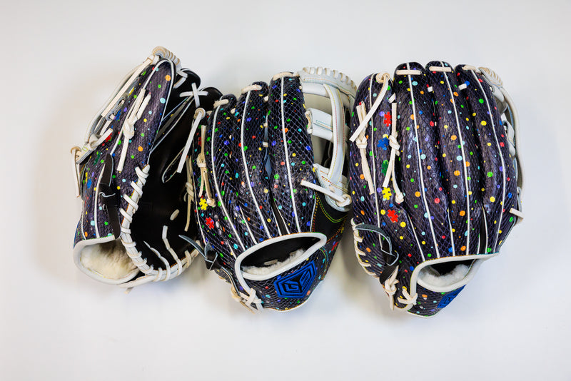 GS Sports Pro Series H Web Ball Glove - Autism Splatter