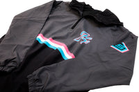 GS Sports LS 1/4 Zip BP Jacket - Black / Charcoal South Beach