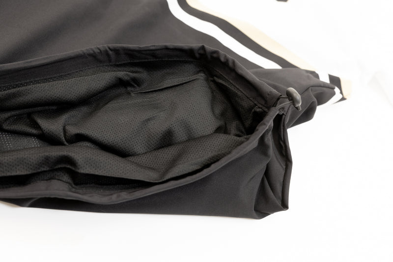 GS Sports SS 1/4 Zip BP Jacket - White / Black