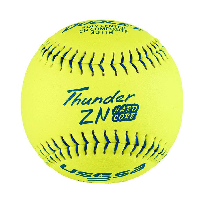 Dudley 11" Thunder ZN Hard Core USSSA PRO W Slowpitch Softball (Dozen) 4U11H - Composite
