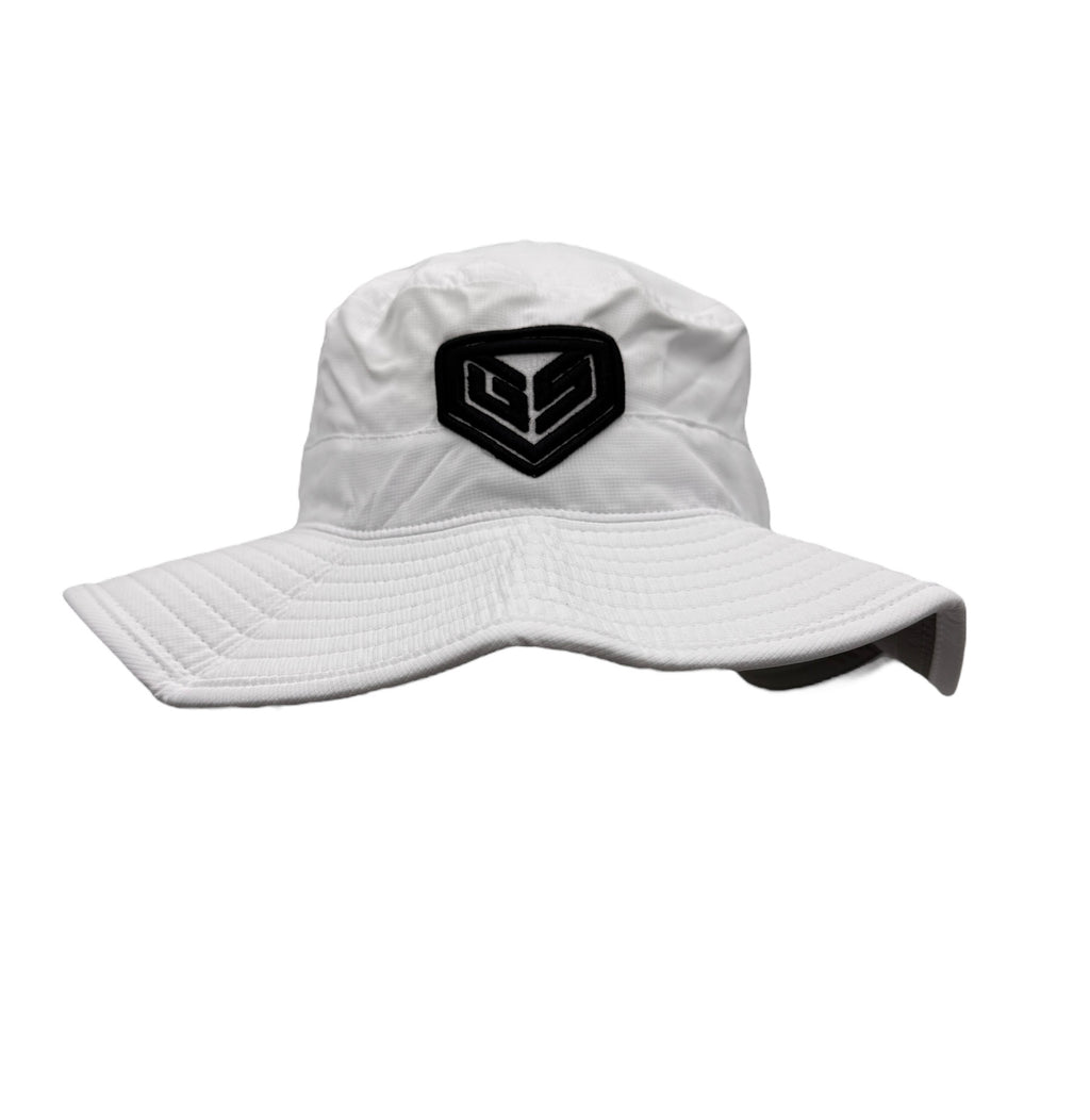 GS Sports Crest Bucket Hats - White