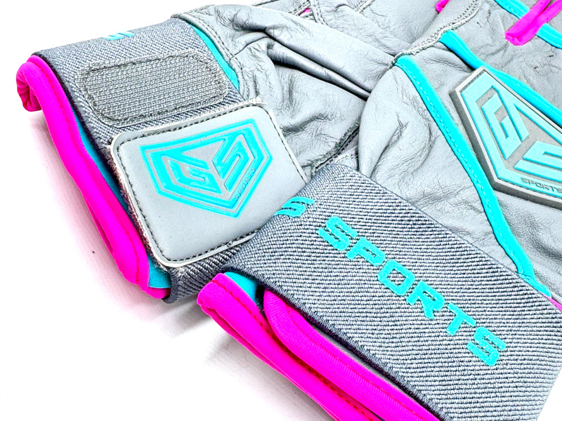 GS Sports Apex V2 Premium Leather Batting Glove - Sunset Tropics