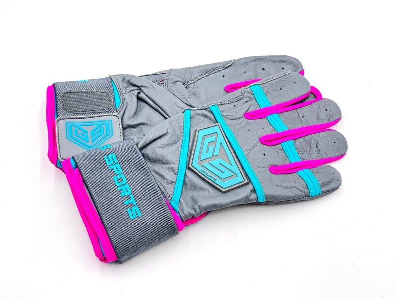 GS Sports Apex V2 Premium Leather Batting Glove - Sunset Tropics