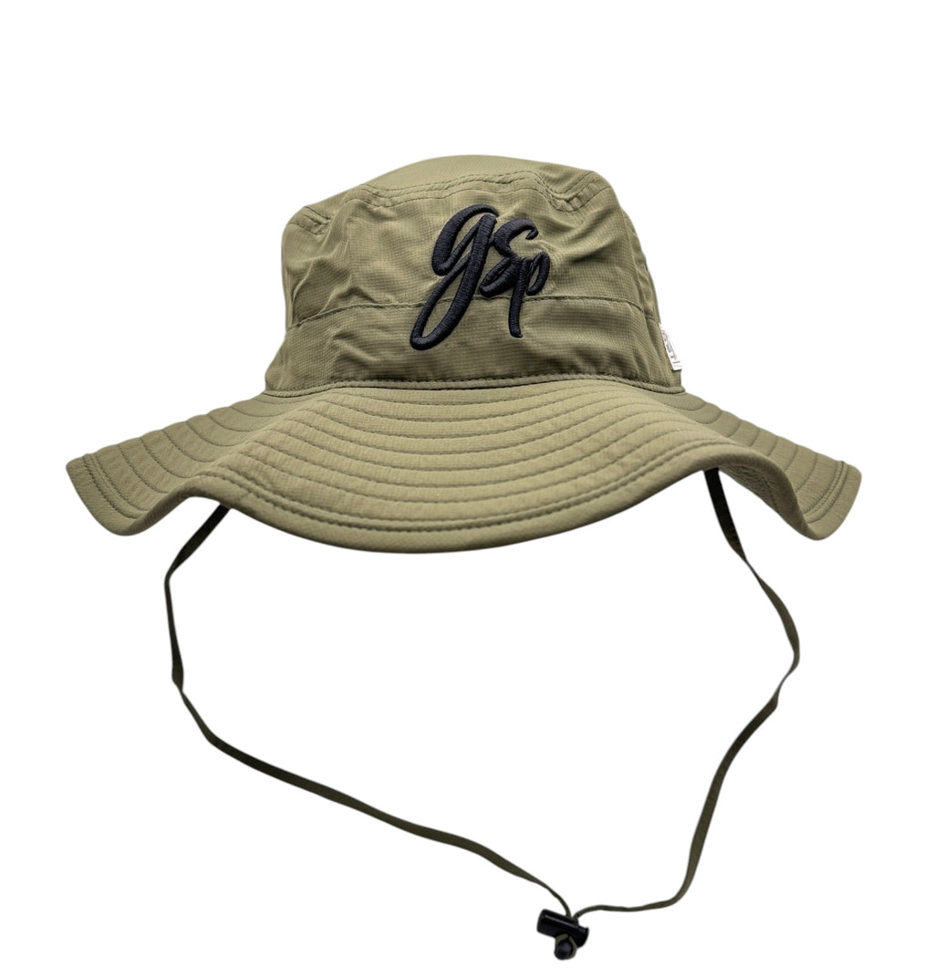 GSP Script Bucket Hats - Army Green