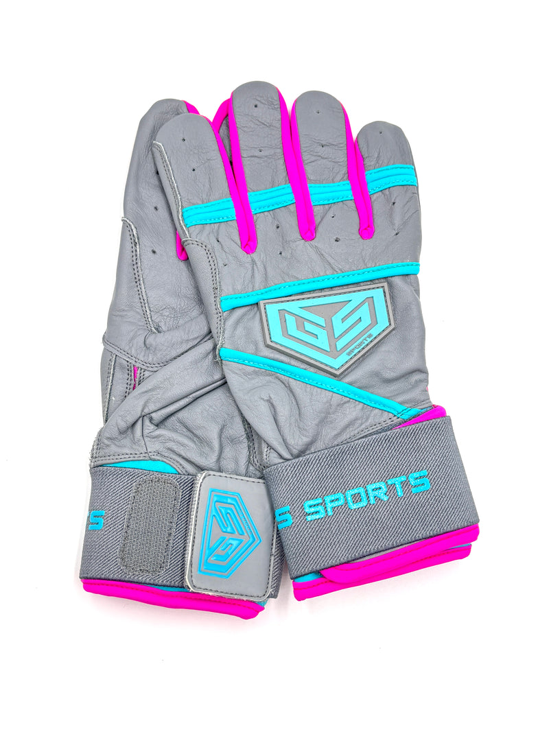 GS Sports Apex V2 Premium Leather Batting Glove - Sunset Tropics