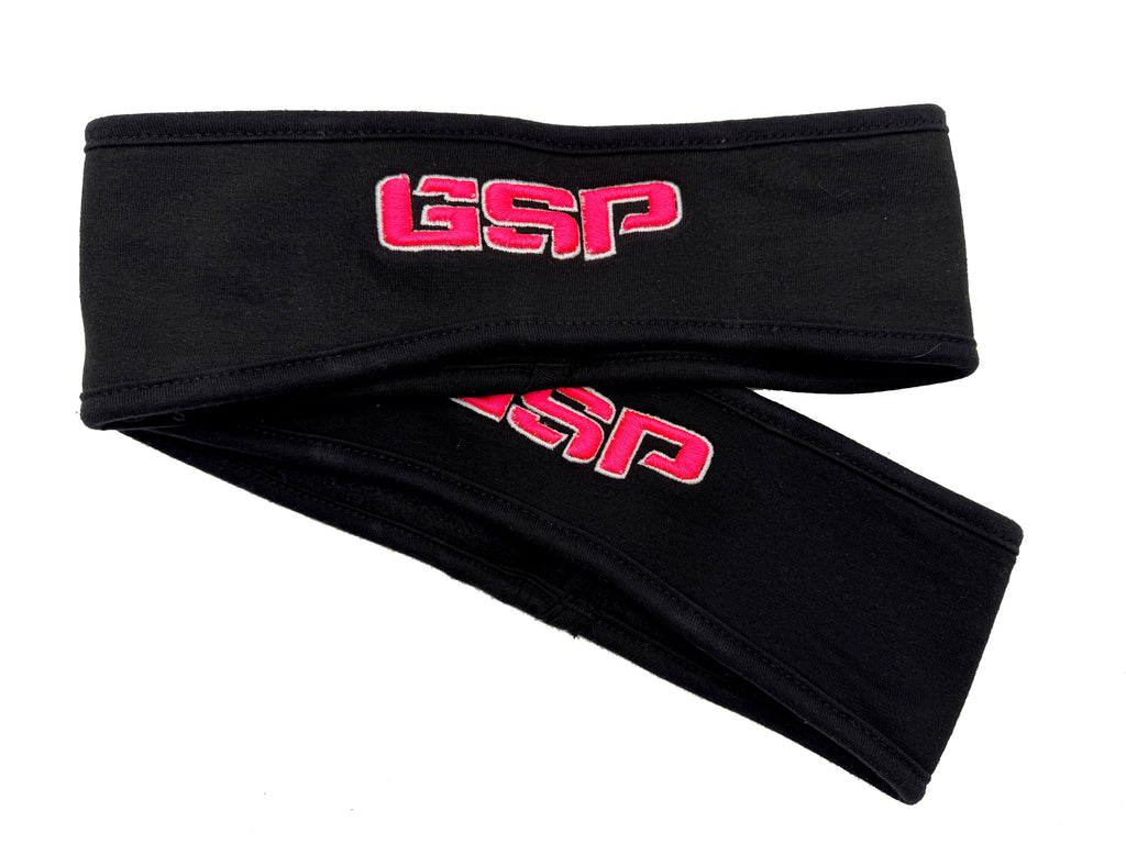 Fleece Ear Warmers - Black - GSP Pink