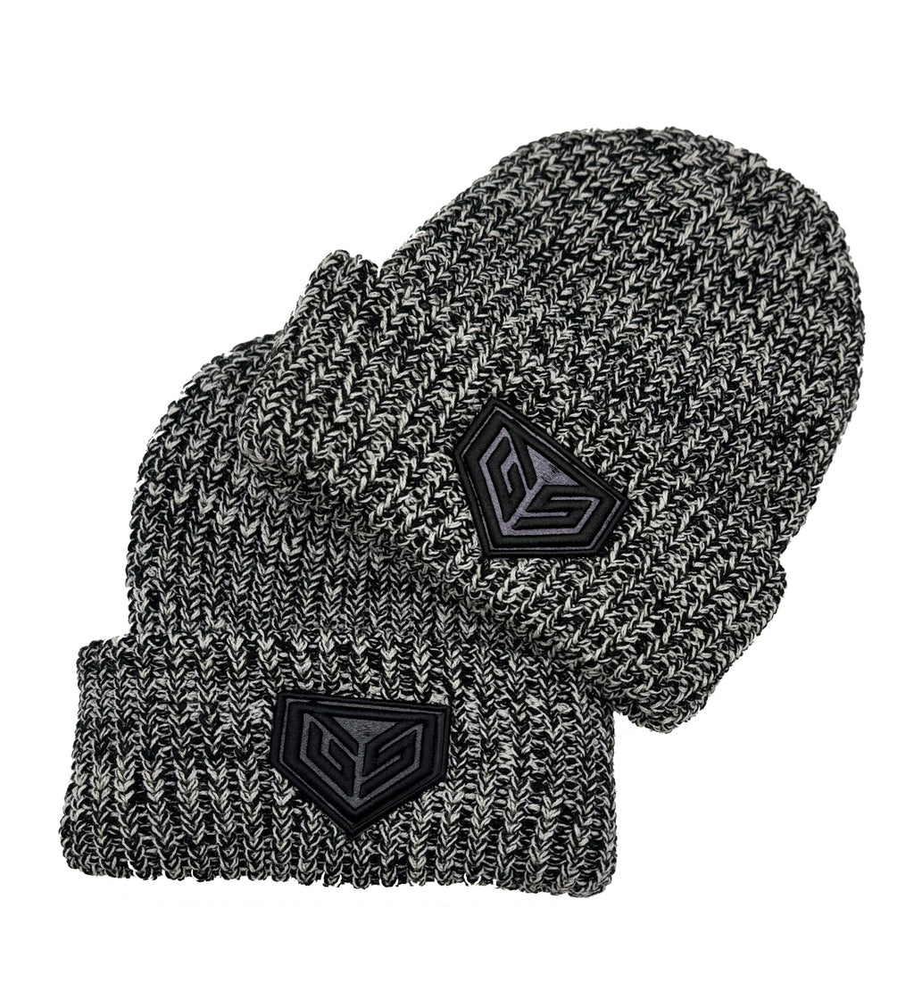 GS Sports Crest Chunky Beanie - Natural Black