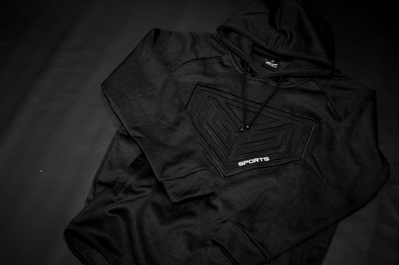 GS Sports Pro Series Tackle Twill Fleece Hoodie - Blackout