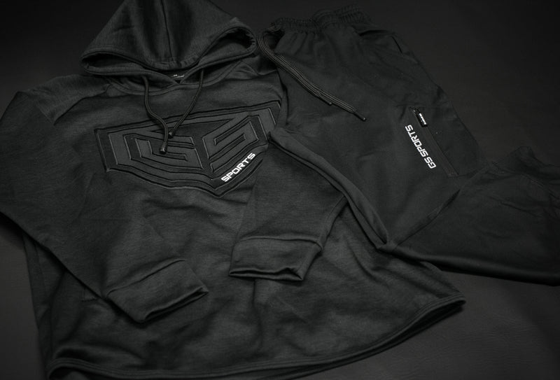 GS Sports Pro Series Tackle Twill Fleece Hoodie - Blackout