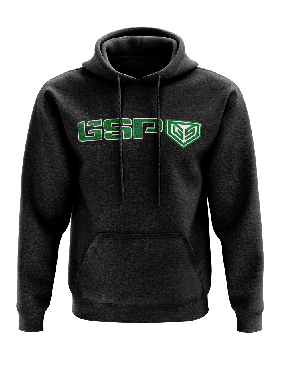 GS Branded Lifestyle Fleece Hoodie - Green Logo