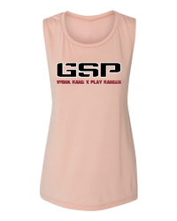 GSP Work Hard Play Harder Womens Muscle Tank - GSP