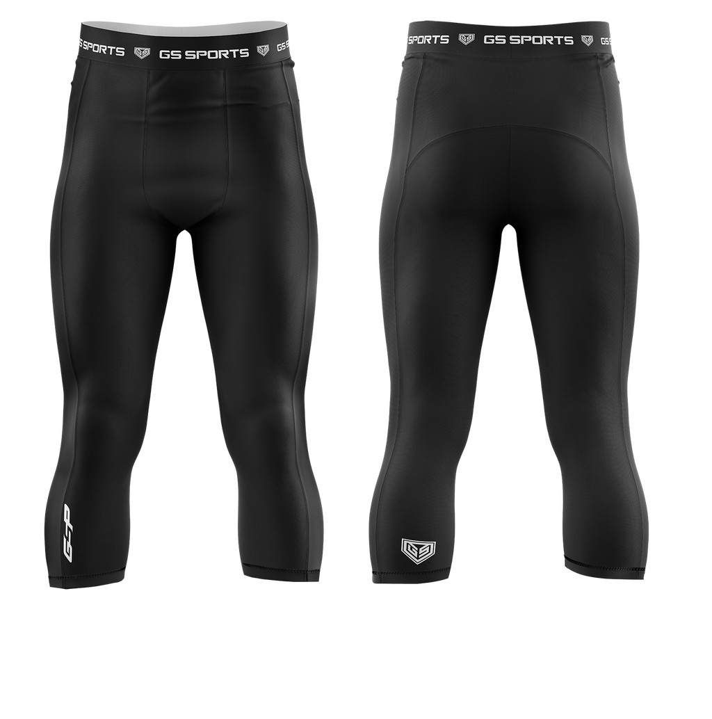 GS Sports Men's 3/4 Compression Tights