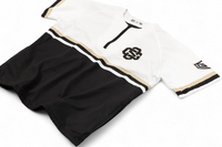 GS Sports SS 1/4 Zip BP Jacket - White / Black