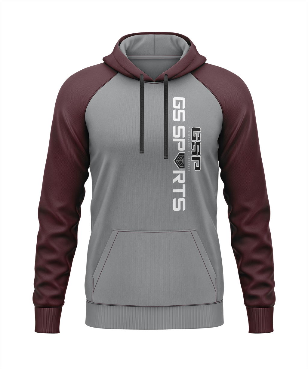 GS Sports Vertical 2 Tone Fleece Hoodie