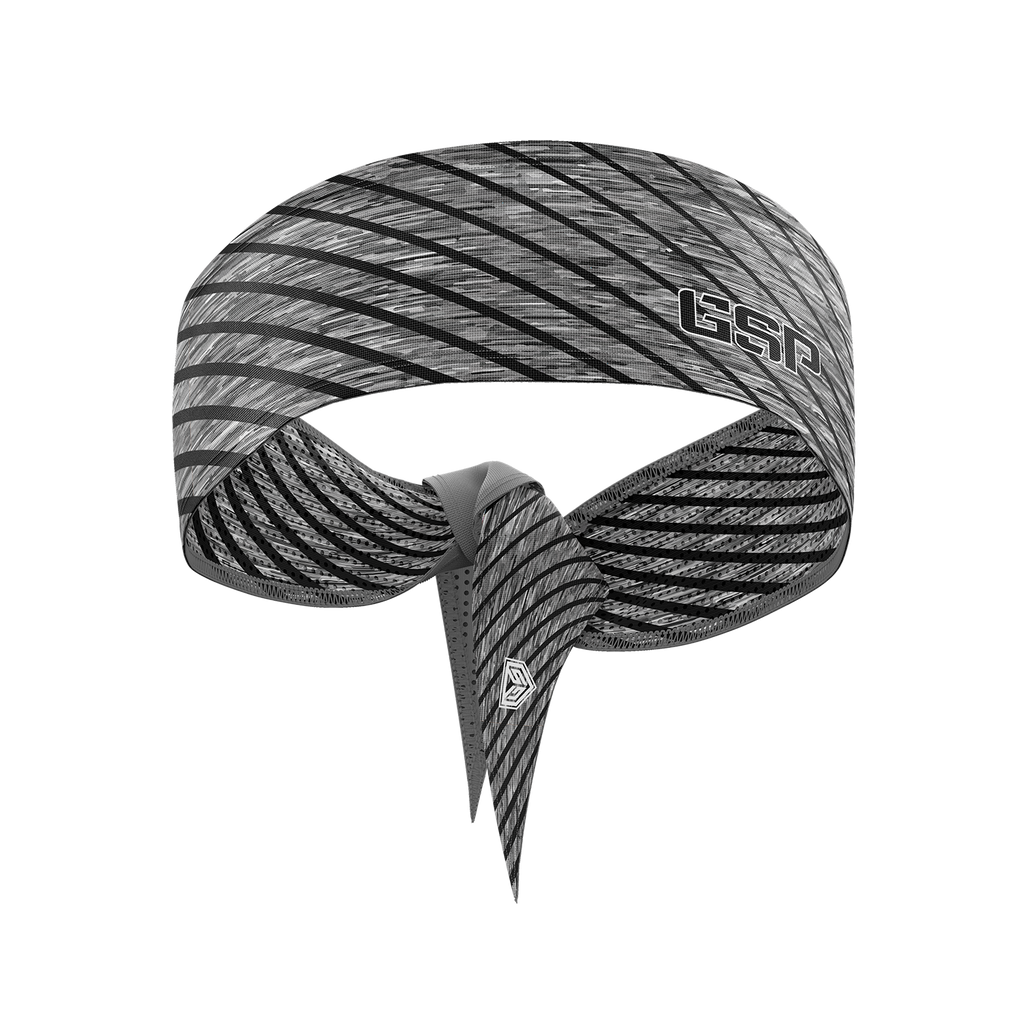 GS Sports Tied Headband - Heather Stripes