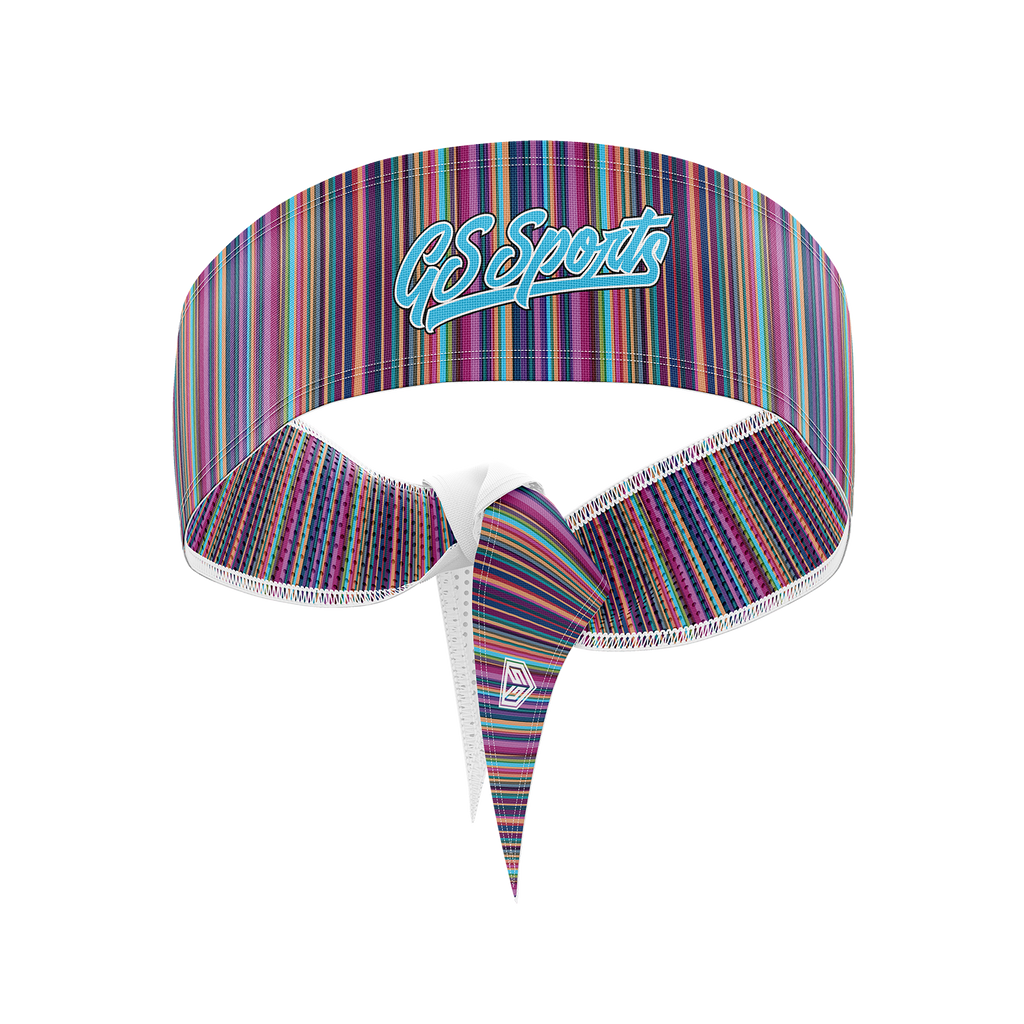 GS Sports Tied Headband - Rainbow
